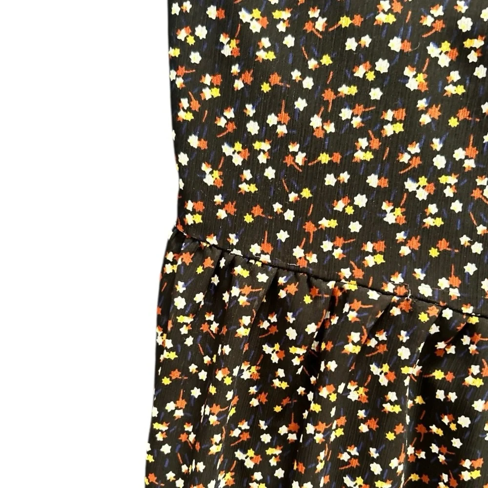 Madewell‎ Black Fall Floral Midi Skirt